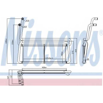 Радиатор отопления салона NISSENS 75007
