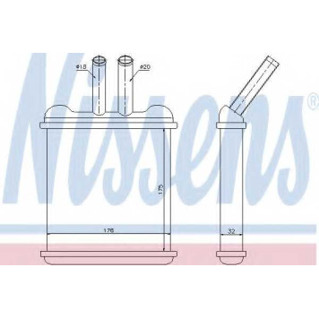 Радиатор отопления салона NISSENS 76502