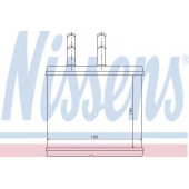 Радиатор отопления салона NISSENS 76504