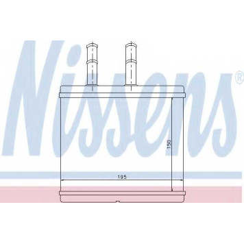 Радиатор отопления салона NISSENS 76504