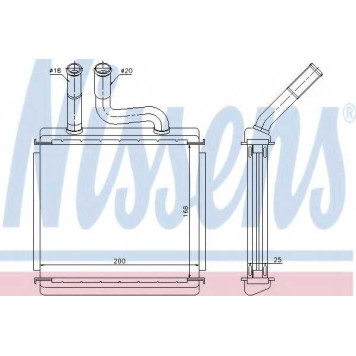 Радиатор отопления салона NISSENS 76507