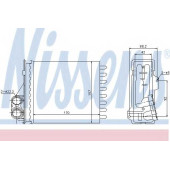 Радиатор отопления салона NISSENS 76512