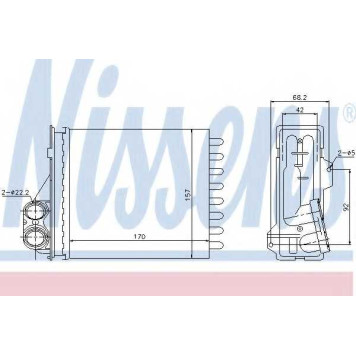 Радиатор отопления салона NISSENS 76512