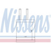 Радиатор отопления салона NISSENS 77505