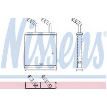 Радиатор отопления салона NISSENS 77514