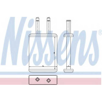 Радиатор отопления салона NISSENS 77524