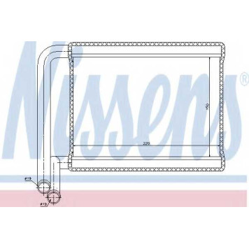 Радиатор отопления салона NISSENS 77527