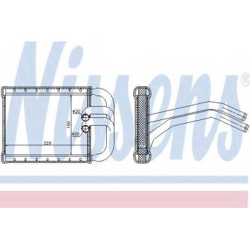 Радиатор отопления салона NISSENS 77535