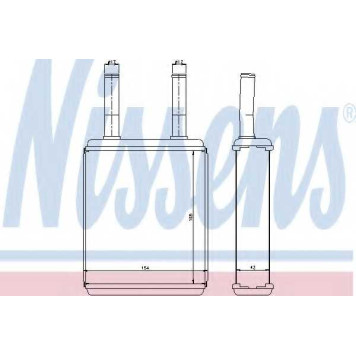 Радиатор отопления салона NISSENS 77600