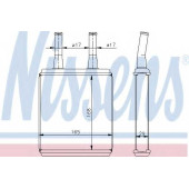 Радиатор отопления салона NISSENS 77604