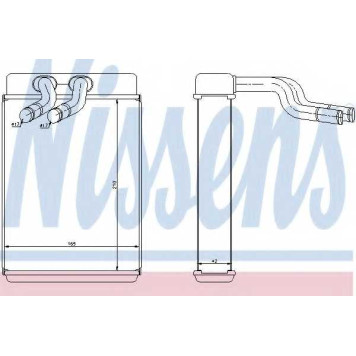 Радиатор отопления салона NISSENS 77610