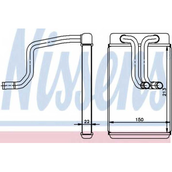 Радиатор отопления салона NISSENS 77620