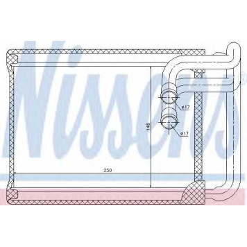 Радиатор отопления салона NISSENS 77622