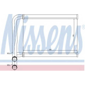 Радиатор отопления салона NISSENS 77631