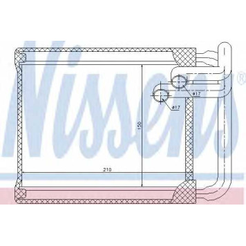 Радиатор отопления салона NISSENS 77632