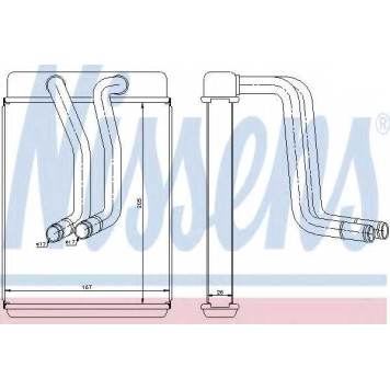 Радиатор отопления салона NISSENS 77634