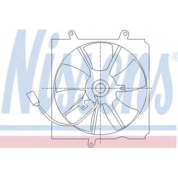 Вентилятор охлаждения двигателя NISSENS 85012