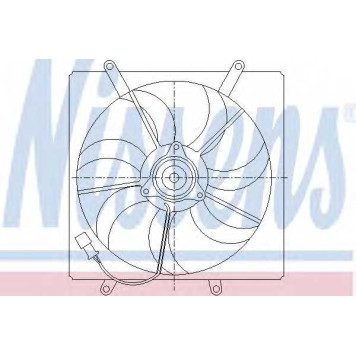 Вентилятор охлаждения двигателя NISSENS 85014
