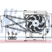 Вентилятор конденсатора кондиционера NISSENS 85017