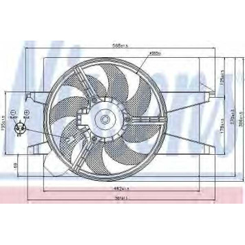 Вентилятор охлаждения двигателя NISSENS 85030
