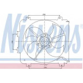 Вентилятор конденсатора кондиционера NISSENS 85045