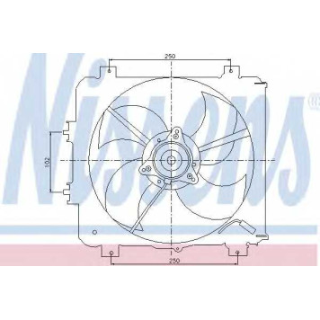 Вентилятор конденсатора кондиционера NISSENS 85045