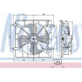 Вентилятор охлаждения двигателя NISSENS 85046