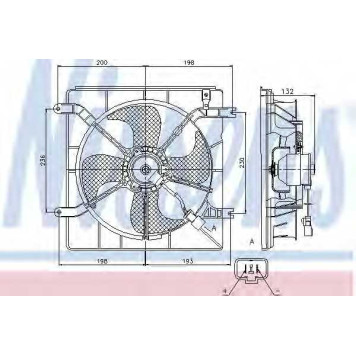 Вентилятор охлаждения двигателя NISSENS 85046