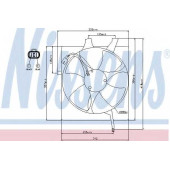 Вентилятор конденсатора кондиционера NISSENS 85047