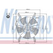 Вентилятор охлаждения двигателя NISSENS 85048
