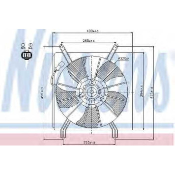 Вентилятор охлаждения двигателя NISSENS 85048