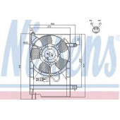 Вентилятор охлаждения двигателя NISSENS 85062