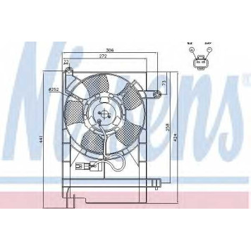 Вентилятор охлаждения двигателя NISSENS 85062