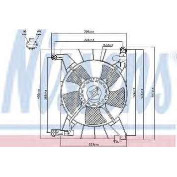 Вентилятор охлаждения двигателя NISSENS 85063