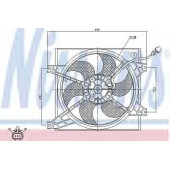 Вентилятор охлаждения двигателя NISSENS 85085