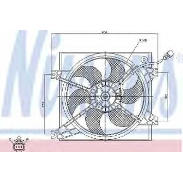 Вентилятор охлаждения двигателя NISSENS 85085