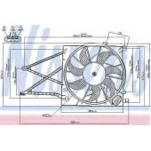Вентилятор охлаждения двигателя NISSENS 85176