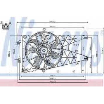 Вентилятор охлаждения двигателя NISSENS 85199