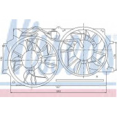 Вентилятор охлаждения двигателя NISSENS 85215