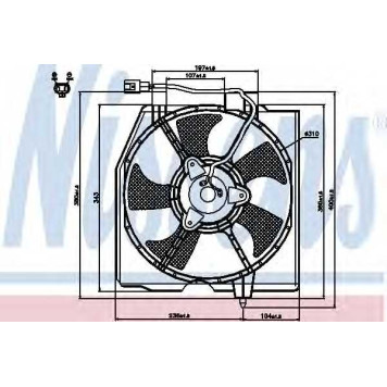 Вентилятор охлаждения двигателя NISSENS 85224