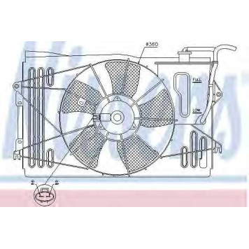 Вентилятор охлаждения двигателя NISSENS 85232