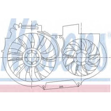 Вентилятор охлаждения двигателя NISSENS 85247