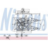 Вентилятор охлаждения двигателя NISSENS 85249