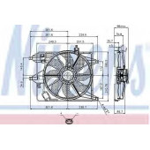 Вентилятор охлаждения двигателя NISSENS 85252
