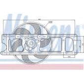 Вентилятор охлаждения двигателя NISSENS 85253
