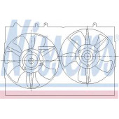 Вентилятор охлаждения двигателя NISSENS 85276