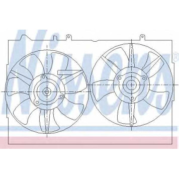 Вентилятор охлаждения двигателя NISSENS 85276