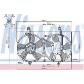 Вентилятор охлаждения двигателя NISSENS 85280