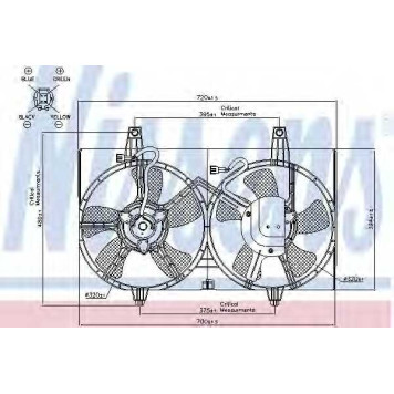 Вентилятор охлаждения двигателя NISSENS 85280