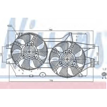 Вентилятор охлаждения двигателя NISSENS 85288
